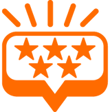 <strong>Over 400 5-star reviews </strong>