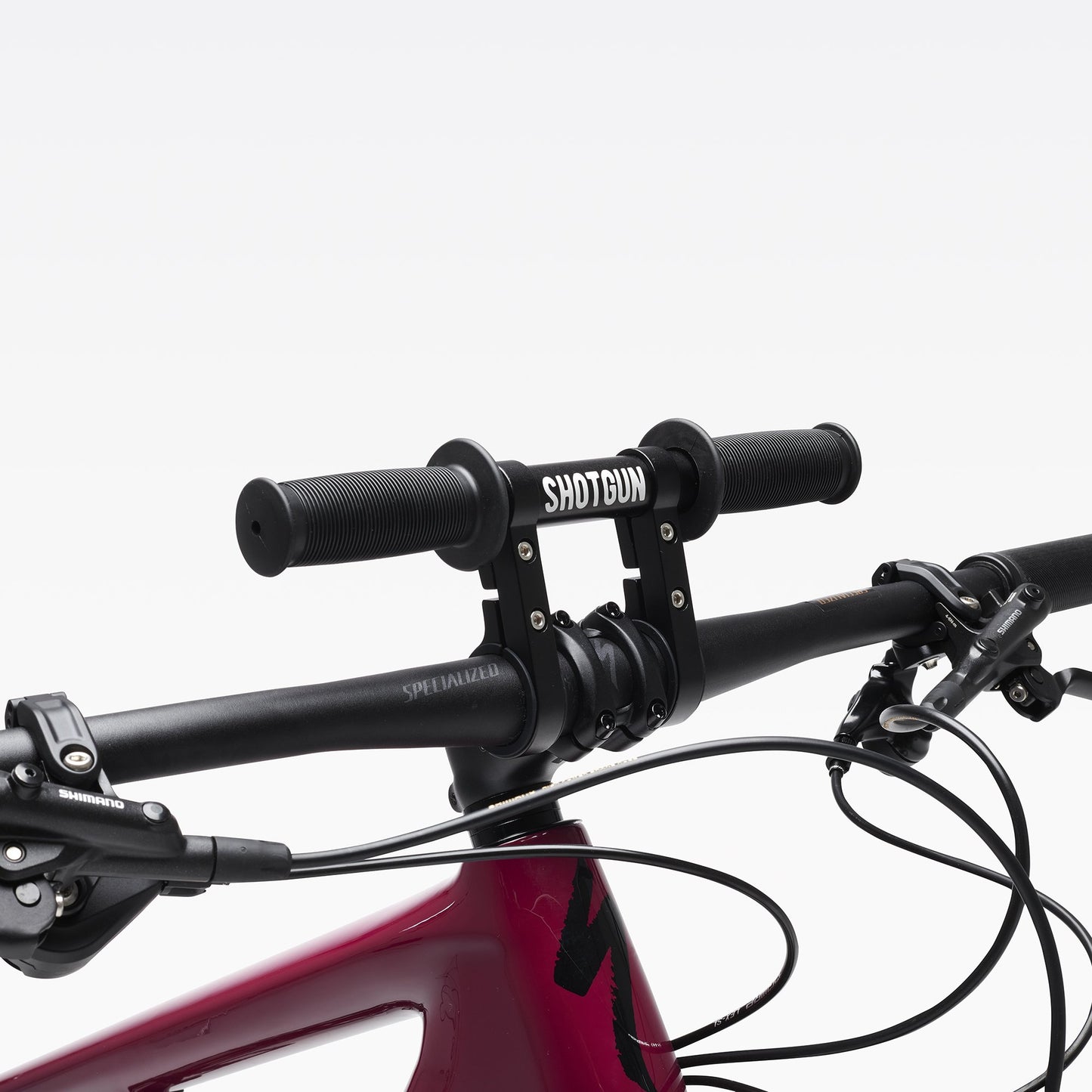 Shotgun Child Bike Handlebars On Bike Side View