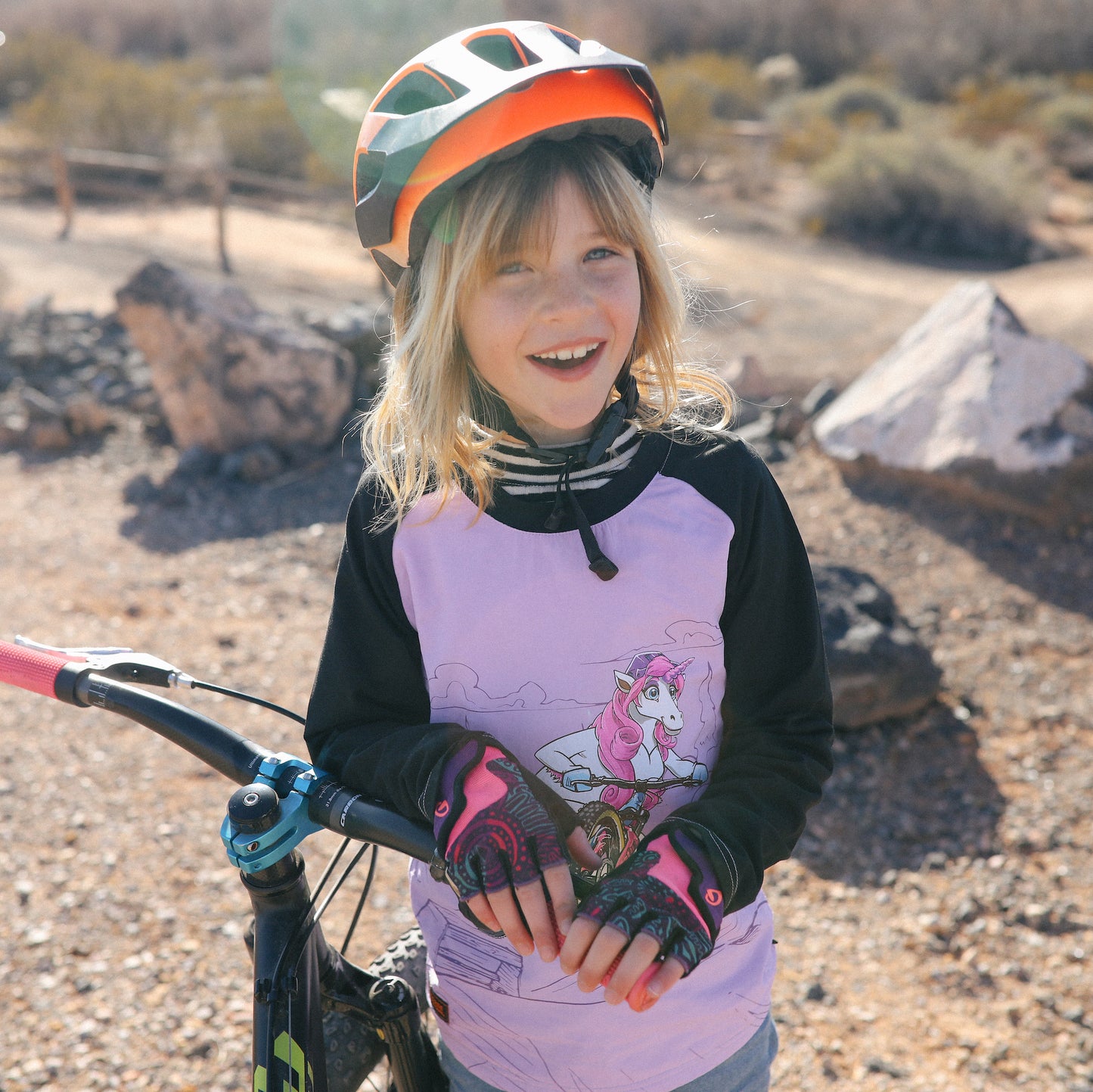 UPSHIFT UNICORN WINDPROOF KIDS MTB JERSEY