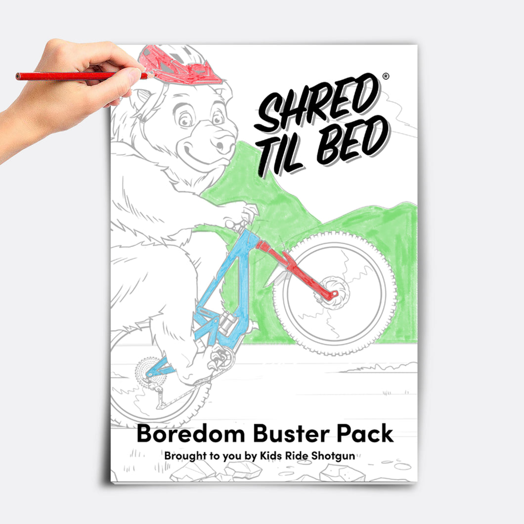Shred Til Bed – Free Boredom Buster Printables