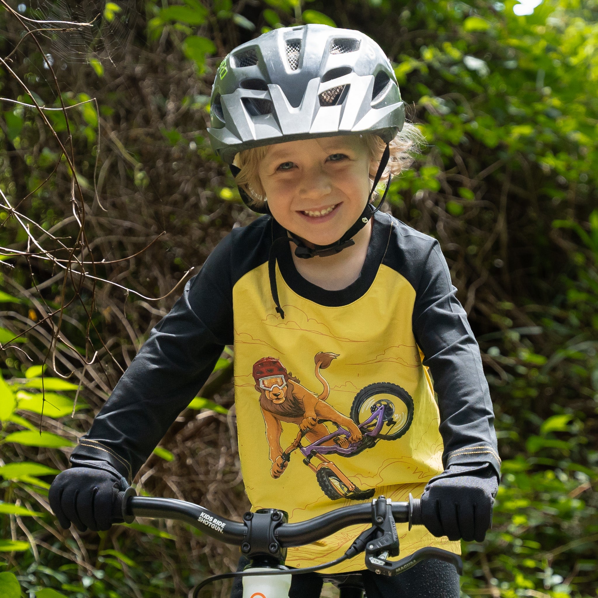 Loose Lion Windproof Kids MTB Jersey – Kids Ride Shotgun EU